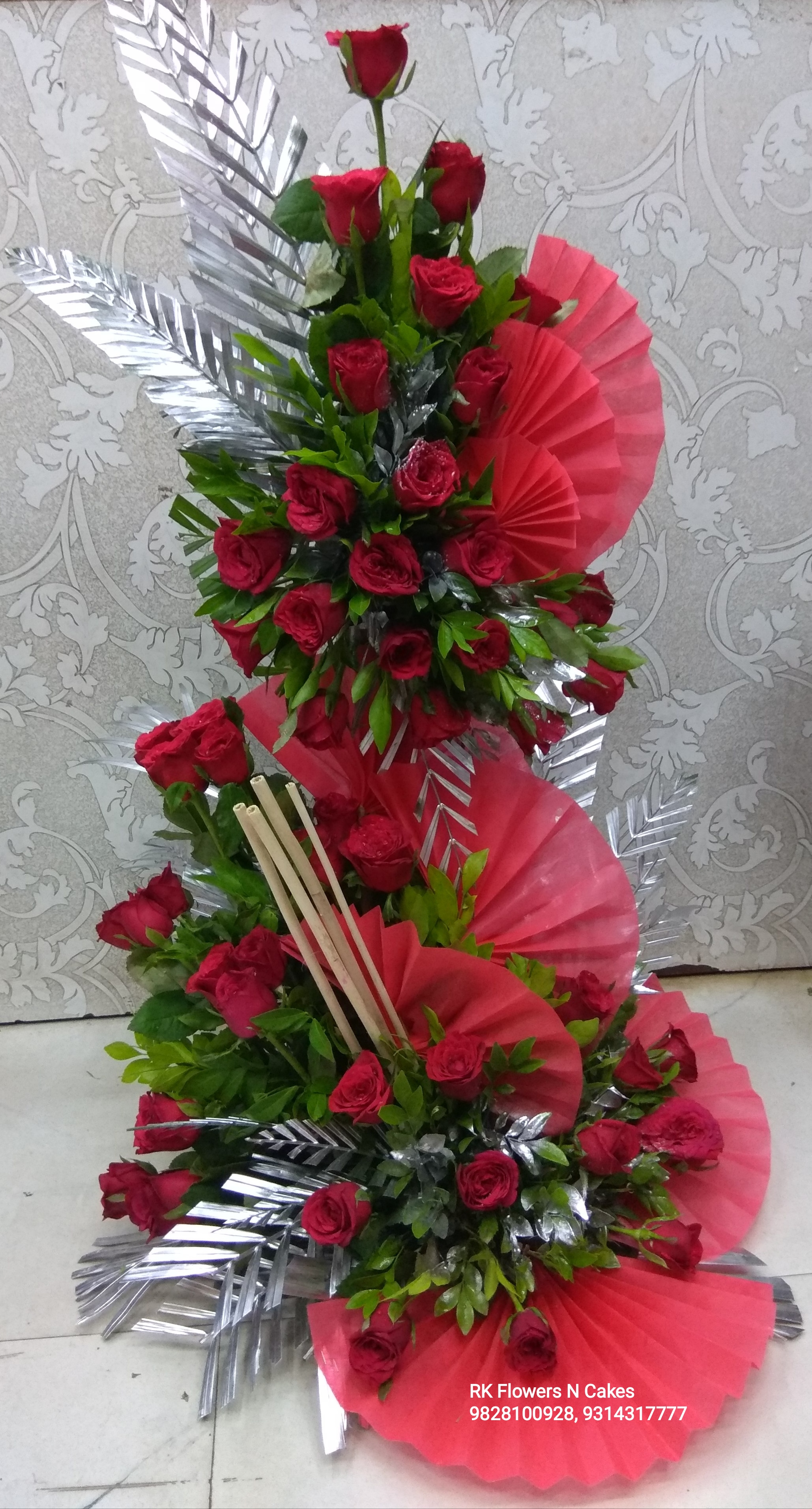 Red Roses Basket